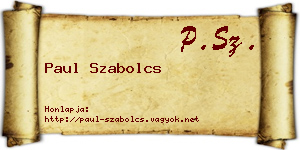 Paul Szabolcs névjegykártya